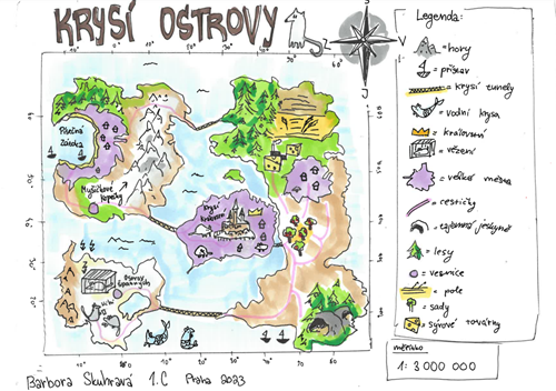 Soutěžní mapa z kategorie starší