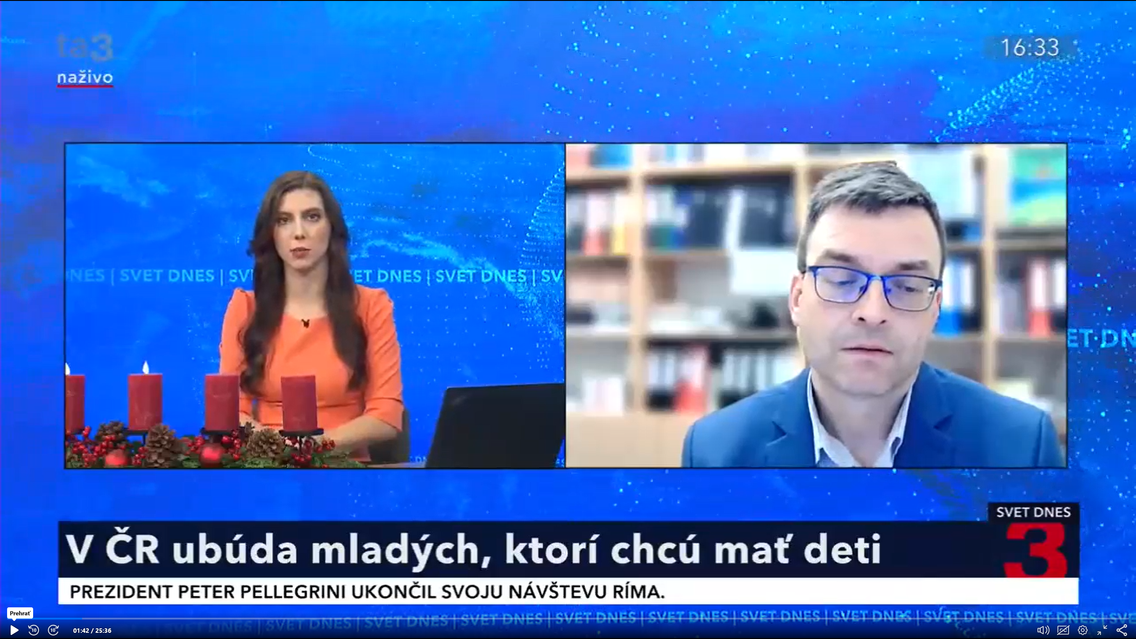 TA3: Současná česká rodina v pořadu Svet dnes