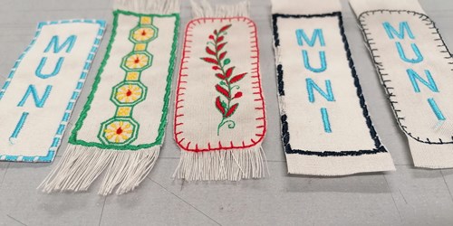 Embroidered bookmarks