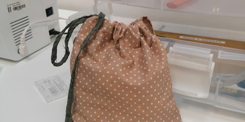 A canvas bag