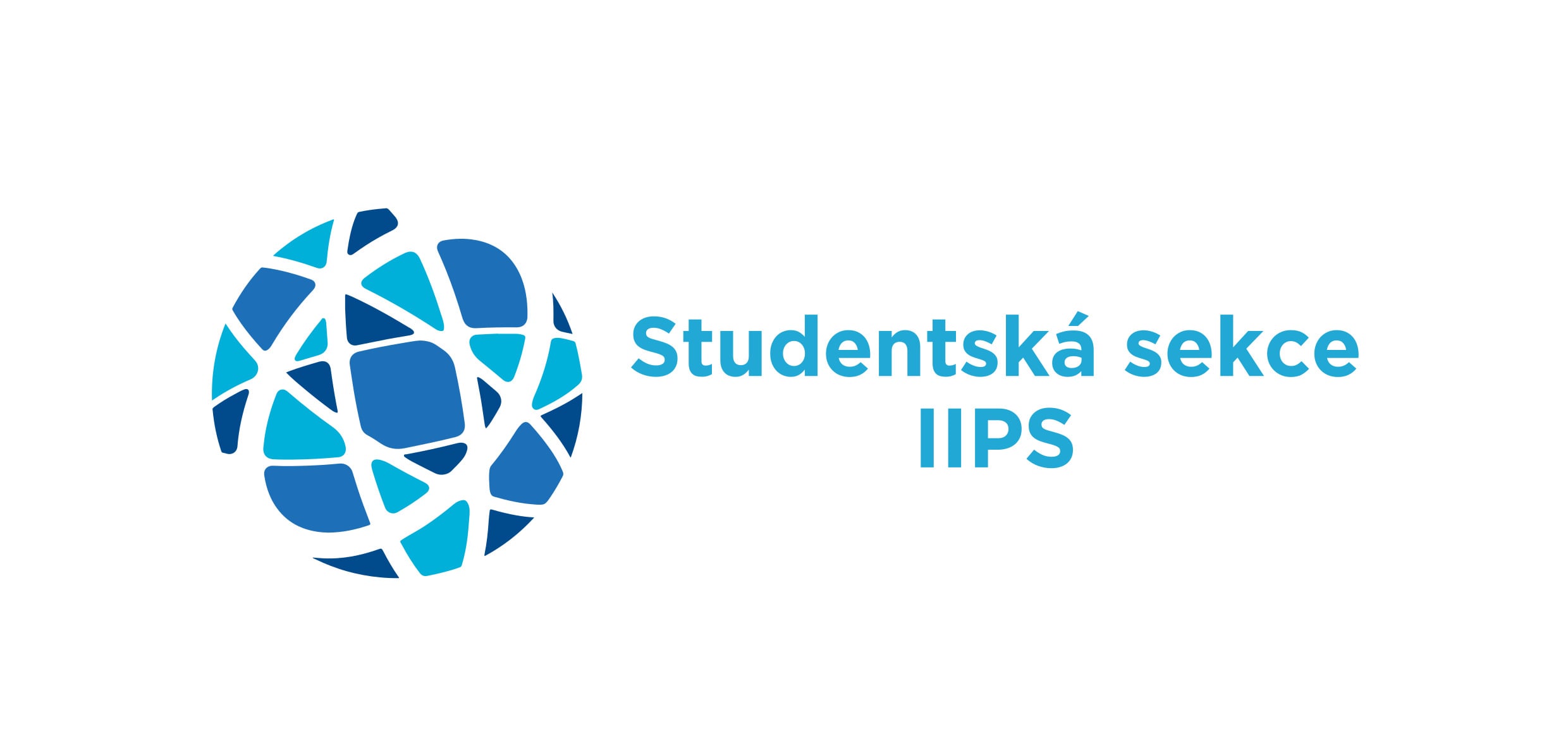 Logo se stylizovaným modrým glóbem a nápisem "Studentská sekce IIPS".