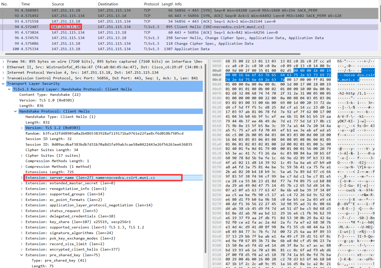 Administrator's (attacker's) view