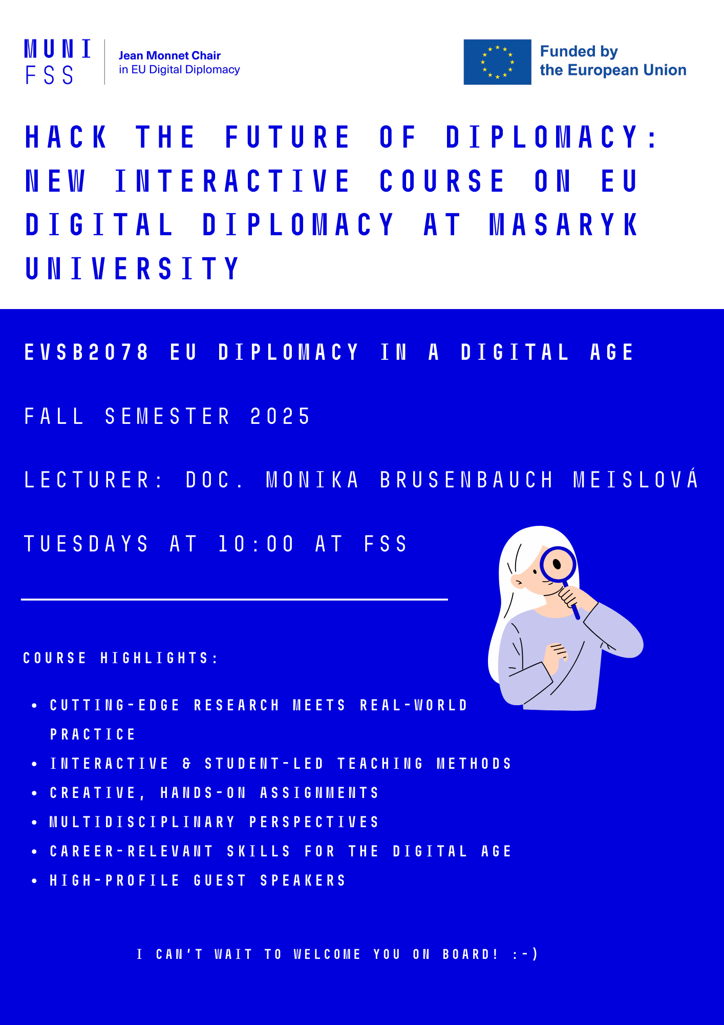 Hack the future of diplomacy: New interactive course on EU digital diplomacy at Masaryk University