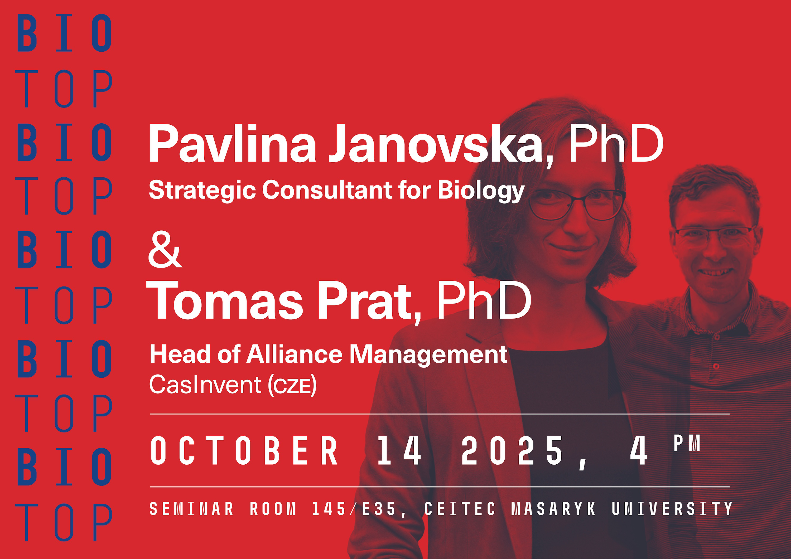 https://biology.med.muni.cz/phd-program/biotop-seminars/fall-edition-2025/pavlina-janovska-phd-and-tomas-prat-phd
