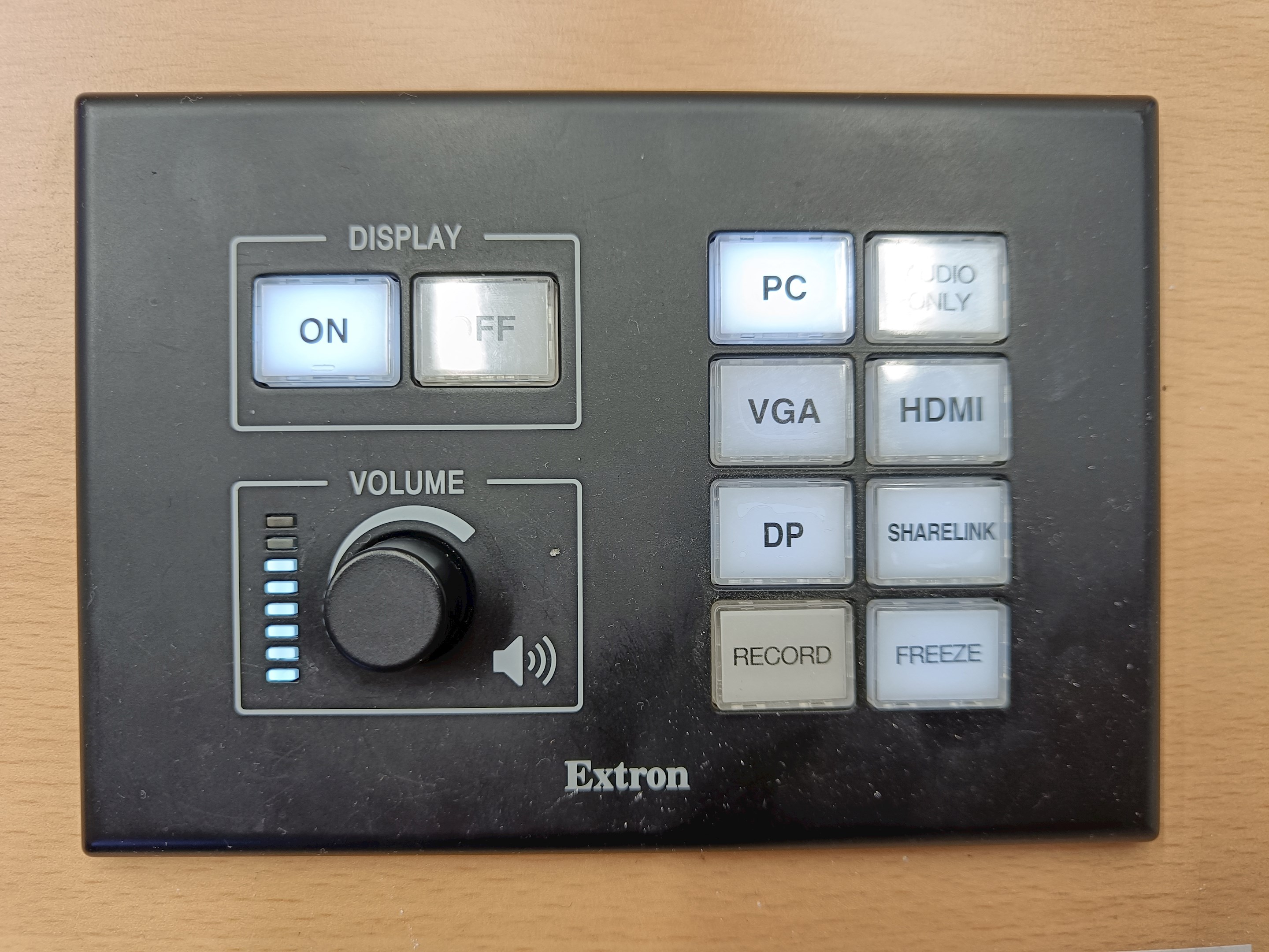Button panel