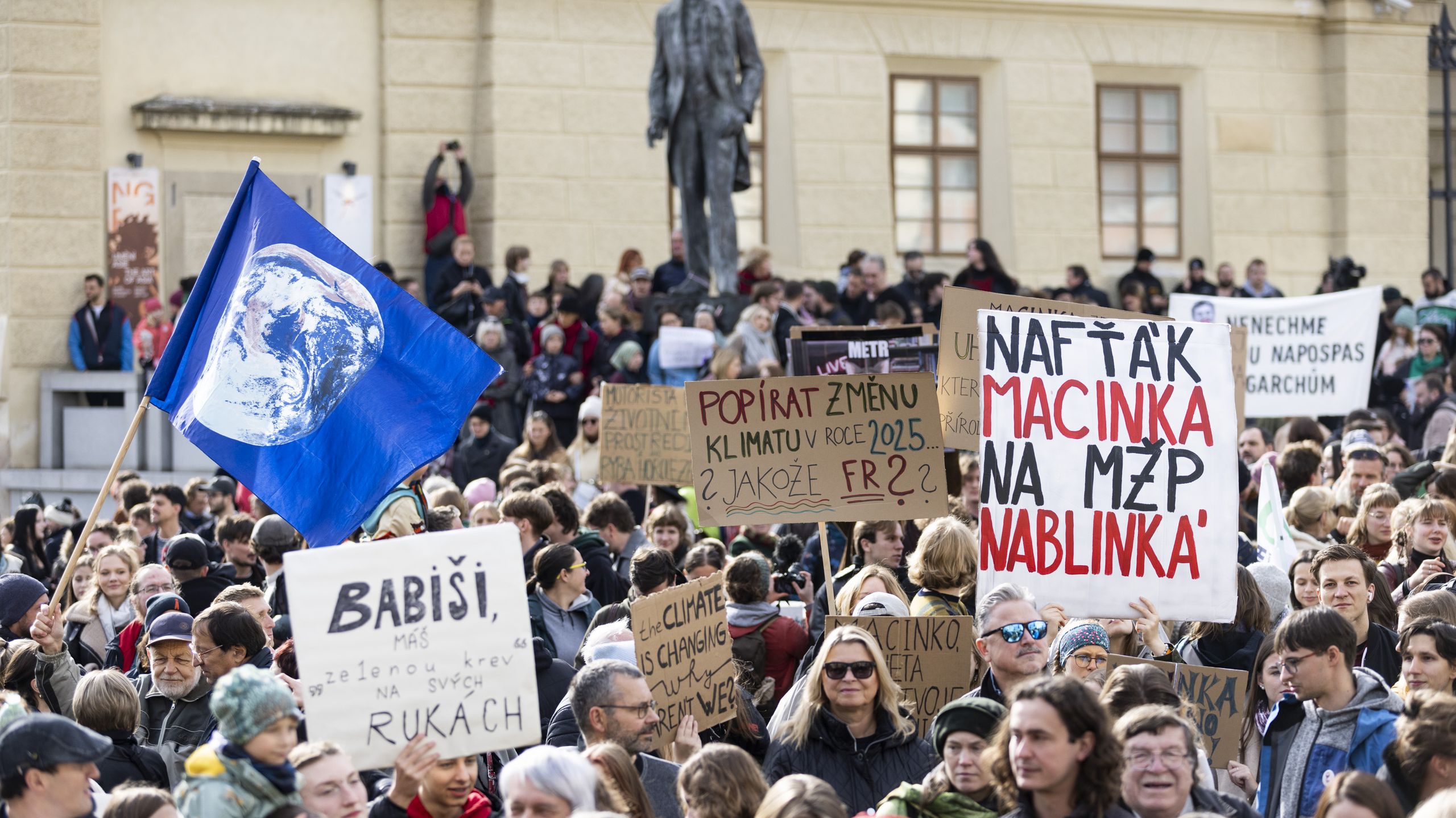 Protesty proti Motoristům na MŽP, zdroj: Seznam Zprávy