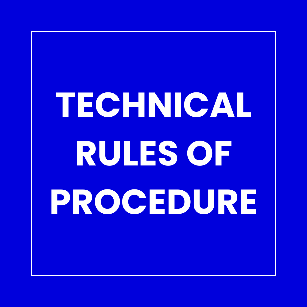 Technical Rules Of Procedure