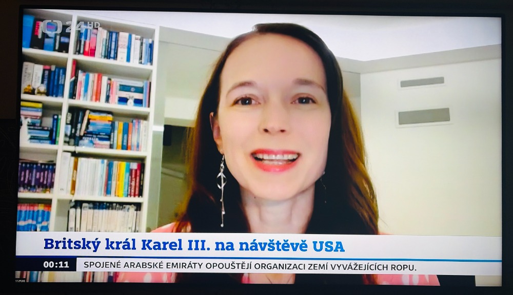 Monika Brusenbauch Meislová pro ČT24 komentovala návštěvu Karla III. v USA