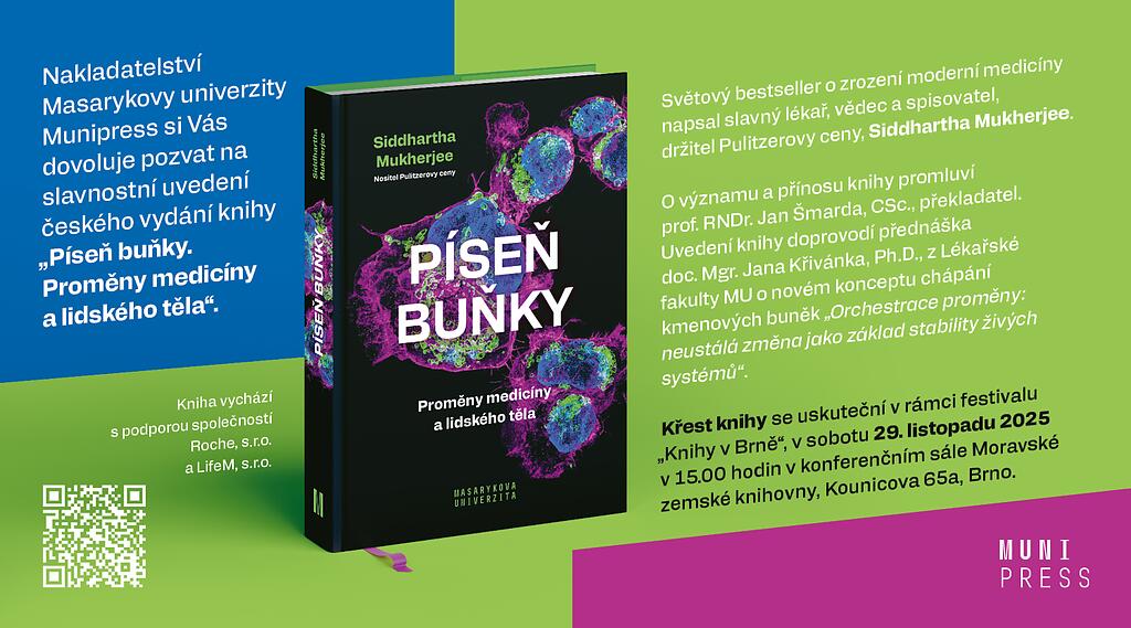 Křest knihy Siddharthy Mukherjeeho „Píseň buňky“