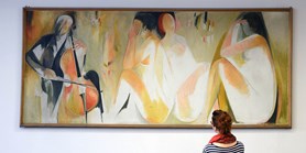 Malíře Lacinu připomíná na filozofické fakultě obraz