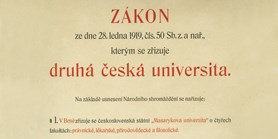 Masaryk University commemorates its 104th anniversary