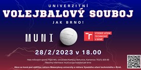 V univerzitní lize dojde zítra na Volejbalový souboj jak Brno!