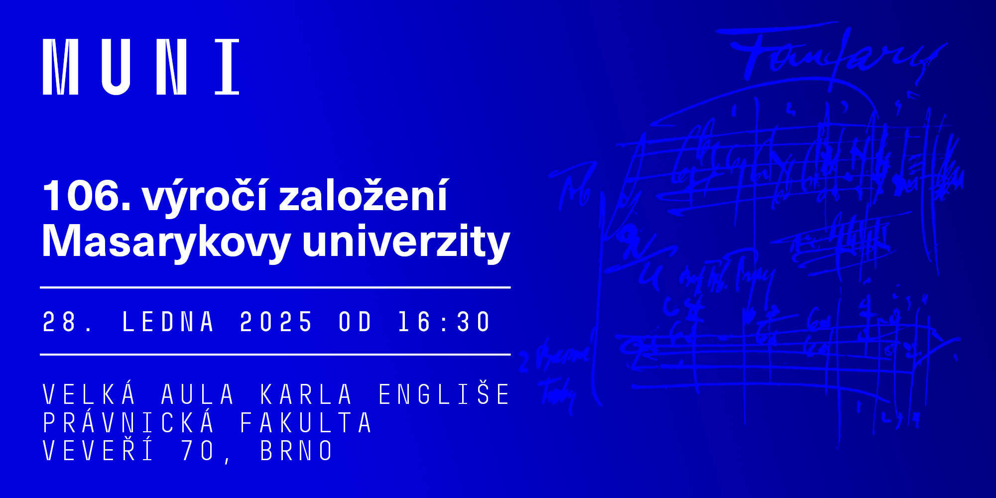 106th anniversary of the foundation of Masaryk University